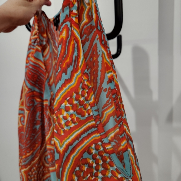 🍊Glam Bright Patterned Summer Dress Sz S - Picture 7 of 7